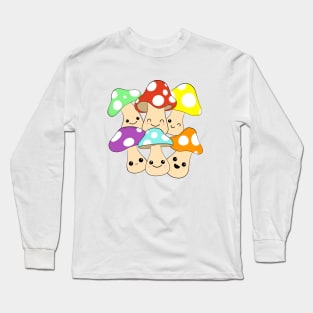 Cute Mushrooms Long Sleeve T-Shirt